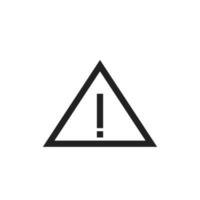 Warning Line Icon vector