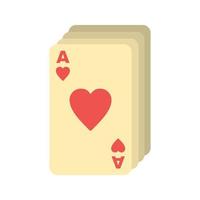 baraja de cartas plana icono multicolor vector