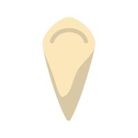 Canine Tooth Flat Multicolor Icon vector