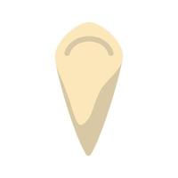 Canine Tooth Flat Multicolor Icon vector