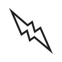 Lightning Line Icon vector
