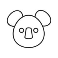 Koala Line Icon vector