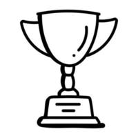 Get your hands on trophy icon vector