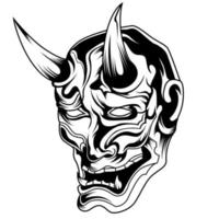 Oni mask japan vector