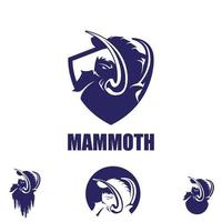 conjunto de paquetes de símbolos de mamut vector