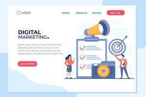 Agency and digital marketing concept. Social media for web. Can use for web banner, infographics, hero images. Flat illustration isolated on white background.