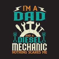 Mechanical T shirt design with custom vector