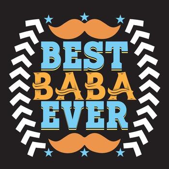 diseño de camiseta del día del padre con vector personalizado del elemento del día del padre