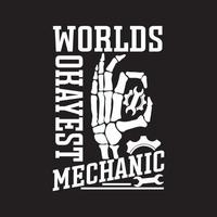 Mechanical T shirt design with custom vector