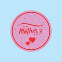 Happy Mothers day card design in vector