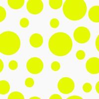 seamless pattern bright yellow polka dots vector