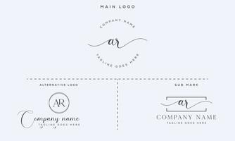 Initial handwriting signature logo premium vector. Hand lettering for designs vector