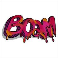 Beautiful boom letter illustration, used for general use vector