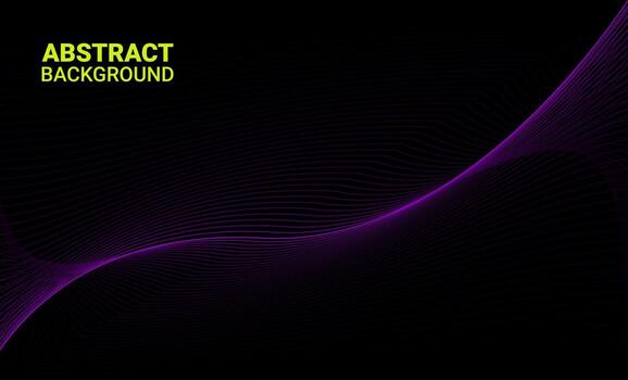 Abstract background with bright colored curved lines vector