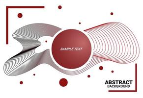 abstract background with curved lines and circles vector