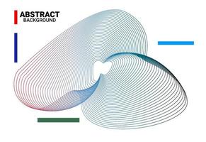 abstract background with curved lines and circles vector