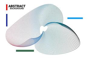 fondo abstracto con líneas curvas y círculos vector