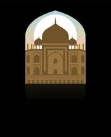 Ramadhan kareem islamic background with mosque. Month of fasting for Muslims. For greeting card posters, banners etc. vector