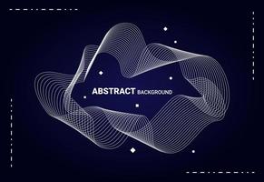 Abstract background with bright colored curved lines vector