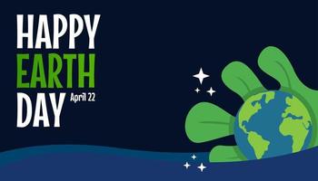 Happy Earth Day. Awareness of the importance of protecting the earth with vector illustrations for campaigns, banners and more