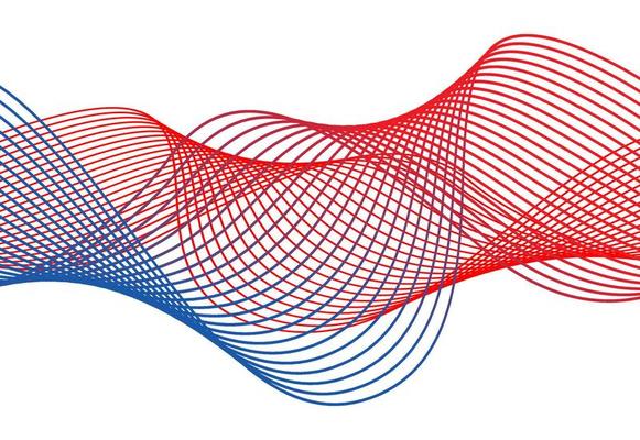 abstract background with curved lines and circles