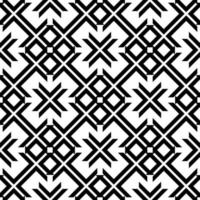 patrón geométrico en zigzag asiático blanco negro vector