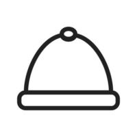 Christmas Cap Line Icon vector