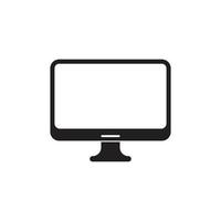 Computer monitor logo vector