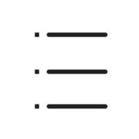 Bulleted list Line Icon vector