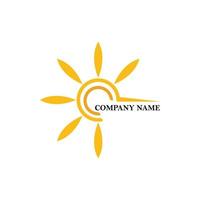 sun illustration logo vector