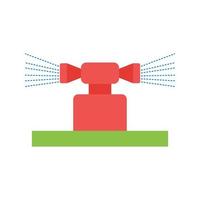 Irrigation Flat Multicolor Icon vector