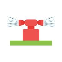 Irrigation Flat Multicolor Icon vector