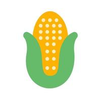 Corn Flat Multicolor Icon vector