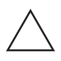 Triangle Line Icon vector