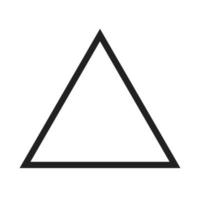 Triangle Line Icon vector