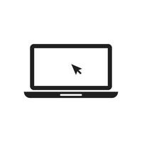 Computer monitor logo vector