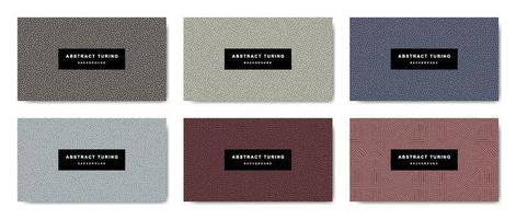Collection of turing abstract seamless background vector