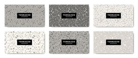 Terrazzo floor wallpaper background vector