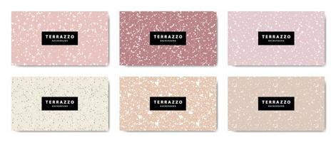 Terrazzo floor wallpaper background vector