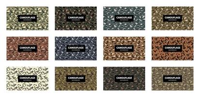 Military and army camouflage pattern background vector