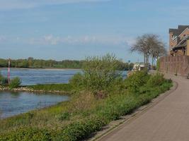 the city of Rees at the rhine river photo