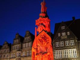 the city of Bremen at night photo