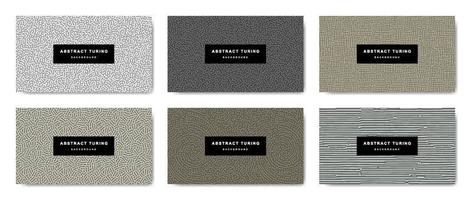 Collection of turing abstract seamless background vector