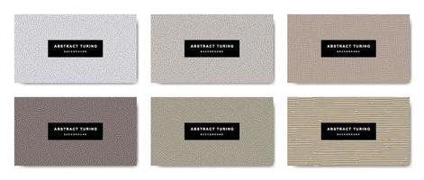 Collection of turing abstract seamless background vector