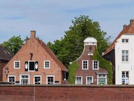 the harbor of Greetsiel in germany photo