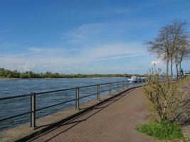 the city of Rees at the rhine river photo