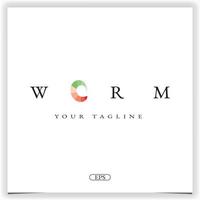 worm logo premium elegant template vector eps 10