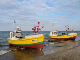 the beach of Sopot in Poland photo