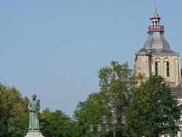 The city of Maastricht at the river Maas in the netherlands photo