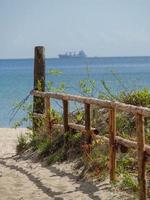 Beach at the baltic sea in poland photo